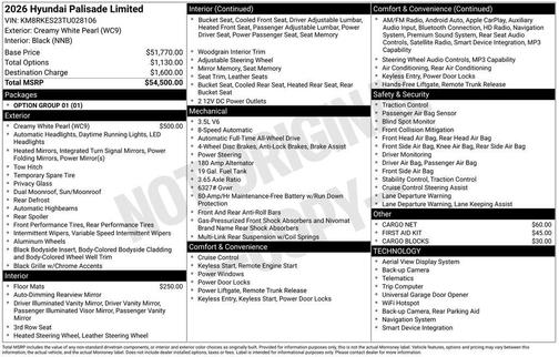 2026 Hyundai PALISADE Limited