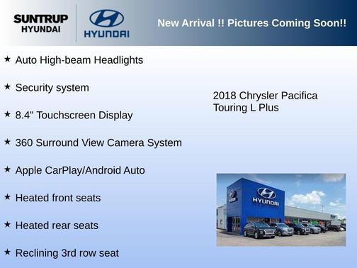 Jazz Blue Pearlcoat 2018 Chrysler Pacifica Touring-L Plus