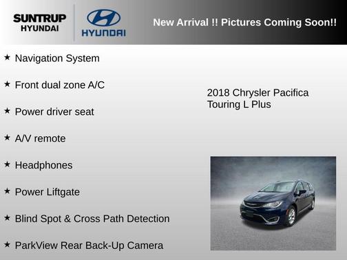Jazz Blue Pearlcoat 2018 Chrysler Pacifica Touring-L Plus