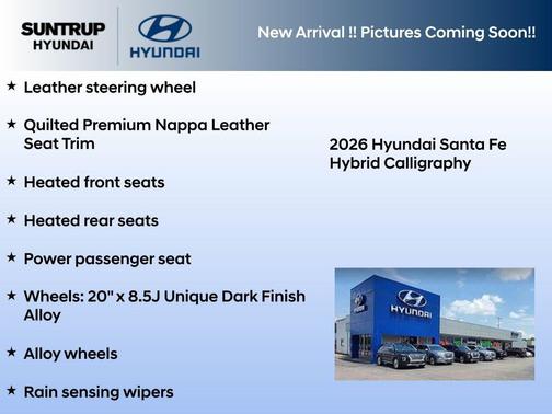 Atlantis Blue 2026 Hyundai SANTA FE HEV Calligraphy