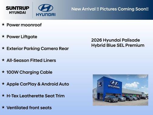Pacific Sapphire 2026 Hyundai Palisade Hybrid Blue SEL Premium 8P