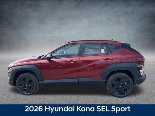 Ultimate Red Metallic 2026 Hyundai KONA SEL Sport