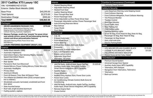 2017 Cadillac XT5 Luxury