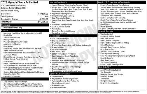 2023 Hyundai SANTA FE Limited