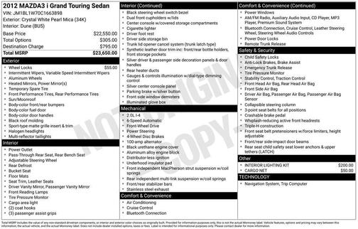 2012 Mazda Mazda3 s Grand Touring
