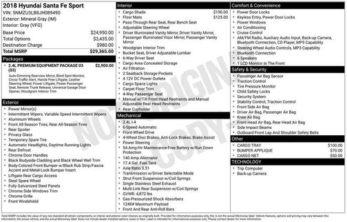 2018 Hyundai Santa Fe Sport 2.4L