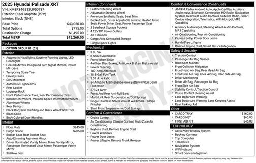 2025 Hyundai PALISADE XRT