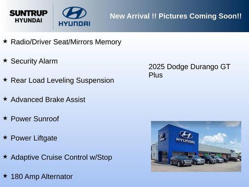 DB Black Clearcoat 2025 Dodge Durango GT Plus