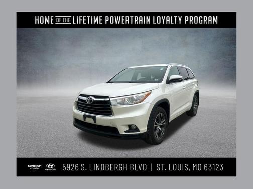 Blizzard Pearl 2016 Toyota Highlander XLE