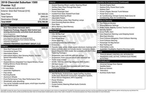 2018 Chevrolet Suburban Premier