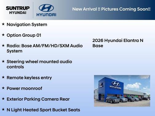Performance Blue 2026 Hyundai ELANTRA N Base