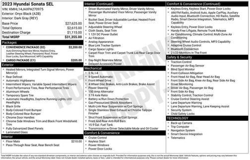 2023 Hyundai SONATA SEL