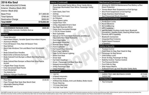 Shadow Black 2016 Kia Soul Base