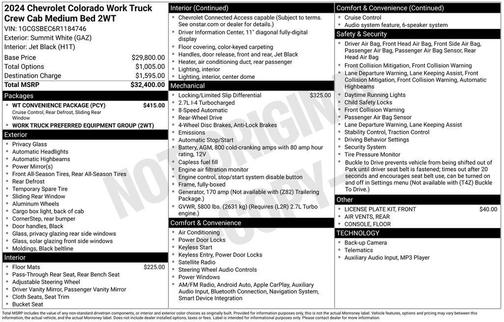 2024 Chevrolet Colorado WT