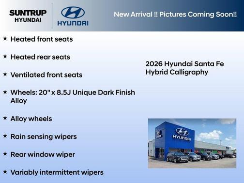 Ultimate Red 2026 Hyundai SANTA FE HEV Calligraphy