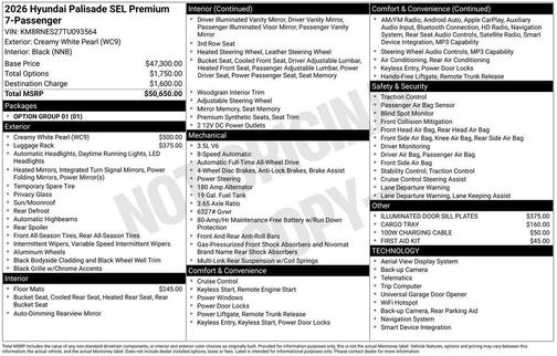 2026 Hyundai PALISADE SEL Premium