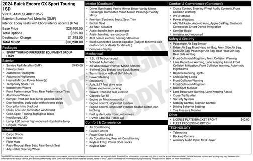 2024 Buick Encore GX Sport Touring