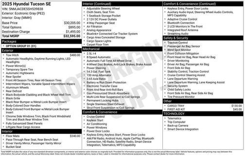 2025 Hyundai TUCSON SE