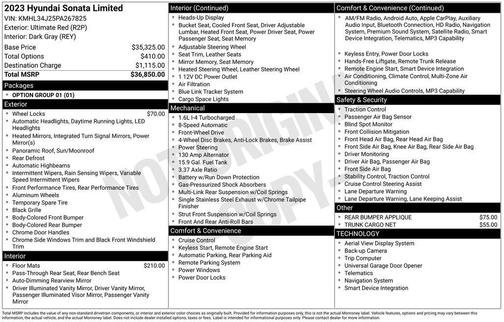 2023 Hyundai SONATA Limited