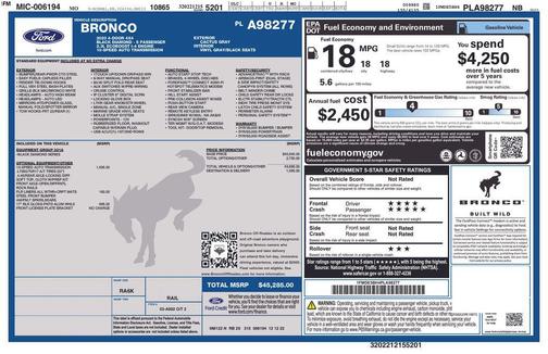 2023 Ford Bronco Black Diamond