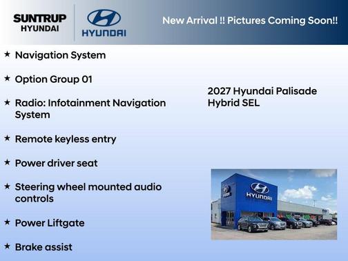 Ecotronic Gray Pearl 2027 Hyundai Palisade Hybrid SEL 7P