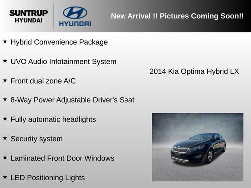 Aurora Black Pearl 2014 Kia Optima Hybrid LX