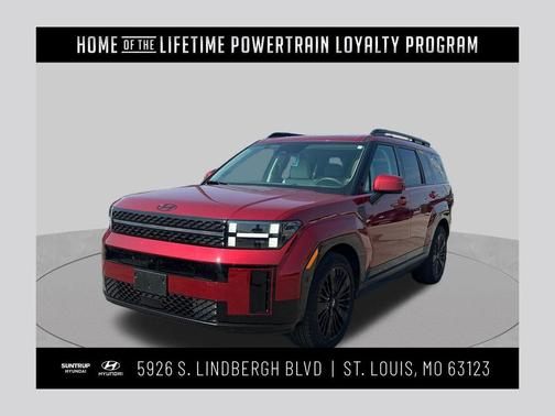Ultimate Red 2025 Hyundai SANTA FE HEV Calligraphy