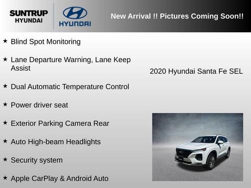 Quartz White 2020 Hyundai SANTA FE SEL 2.4
