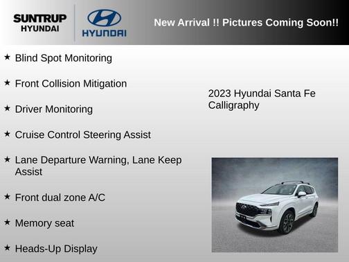 Serenity White Pearl 2023 Hyundai SANTA FE Calligraphy