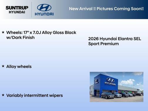 Serenity White 2026 Hyundai ELANTRA Sport