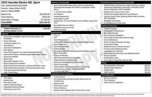2025 Hyundai ELANTRA Sport
