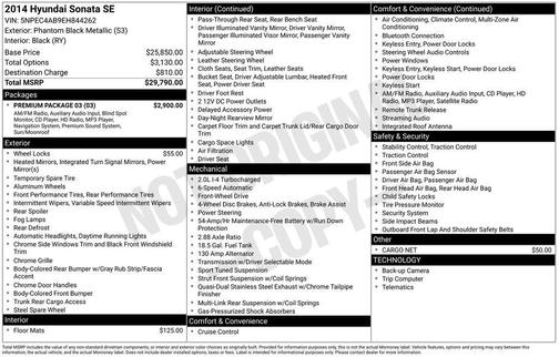 2014 Hyundai SONATA SE 2.0T