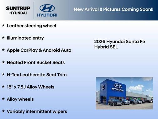 Serenity White 2026 Hyundai SANTA FE SEL 2.4
