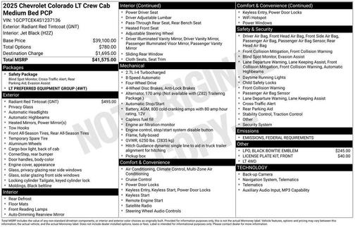 2025 Chevrolet Colorado LT