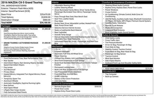 2016 Mazda CX-5 Grand Touring