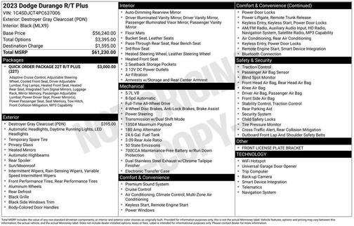 2023 Dodge Durango R/T Plus AWD