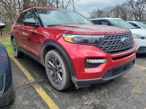 Red 2021 Ford Explorer XLT