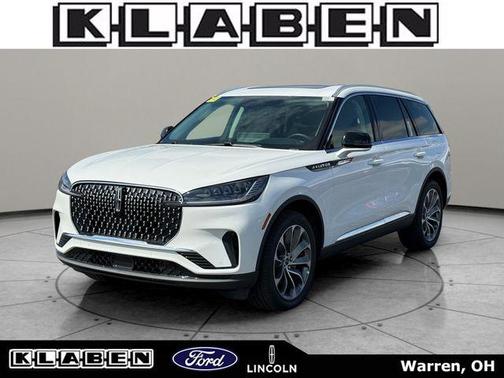 Pristine White Metallic Tri-Coat 2026 Lincoln Aviator Premiere