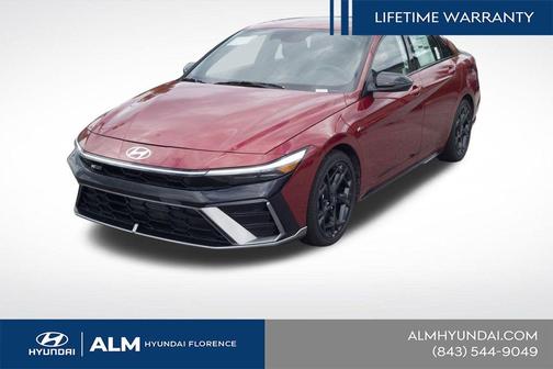 Red 2025 Hyundai ELANTRA N Line