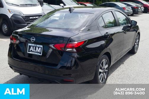 Black 2025 Nissan Versa 1.6 SV