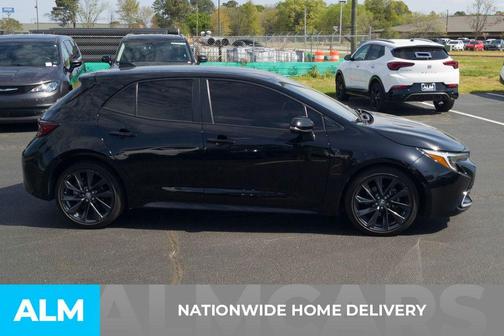 Midnight Black Metallic 2025 Toyota Corolla Hatchback XSE