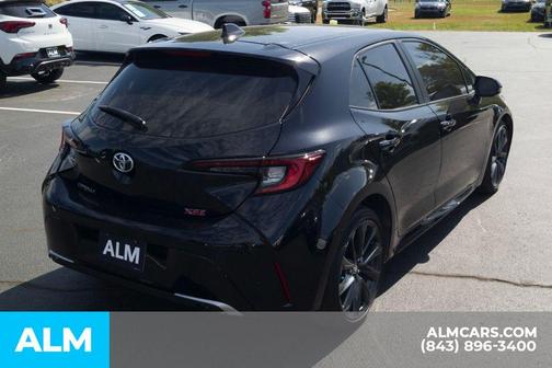 Midnight Black Metallic 2025 Toyota Corolla Hatchback XSE