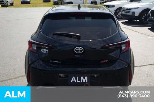 Midnight Black Metallic 2025 Toyota Corolla Hatchback XSE