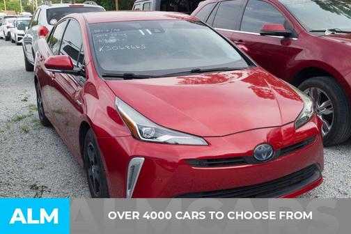 Red 2019 Toyota Prius XLE