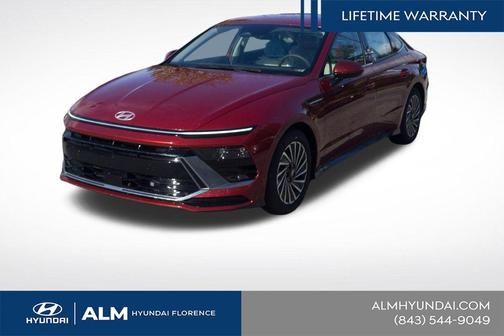 Red 2025 Hyundai SONATA Hybrid SEL