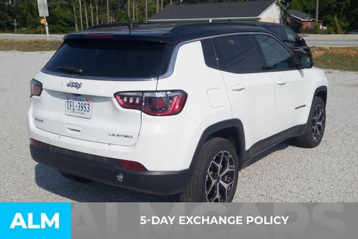 Bright White Clearcoat 2025 Jeep Compass Limited