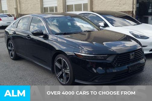 Black 2025 Honda Accord Hybrid Sport