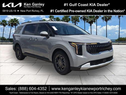 Ceramic Silver 2026 Kia Carnival Hybrid EX