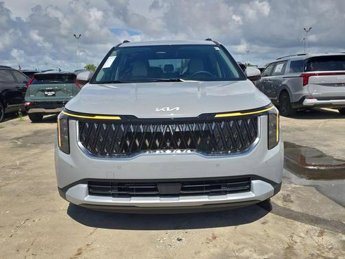 Ceramic Silver 2026 Kia Carnival Hybrid EX