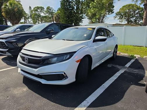 White 2020 Honda Civic LX